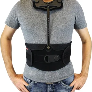 TLSO Full Back Brace: Rigid Lumbar Support for Kyphosis and Compression Fracture Treatment